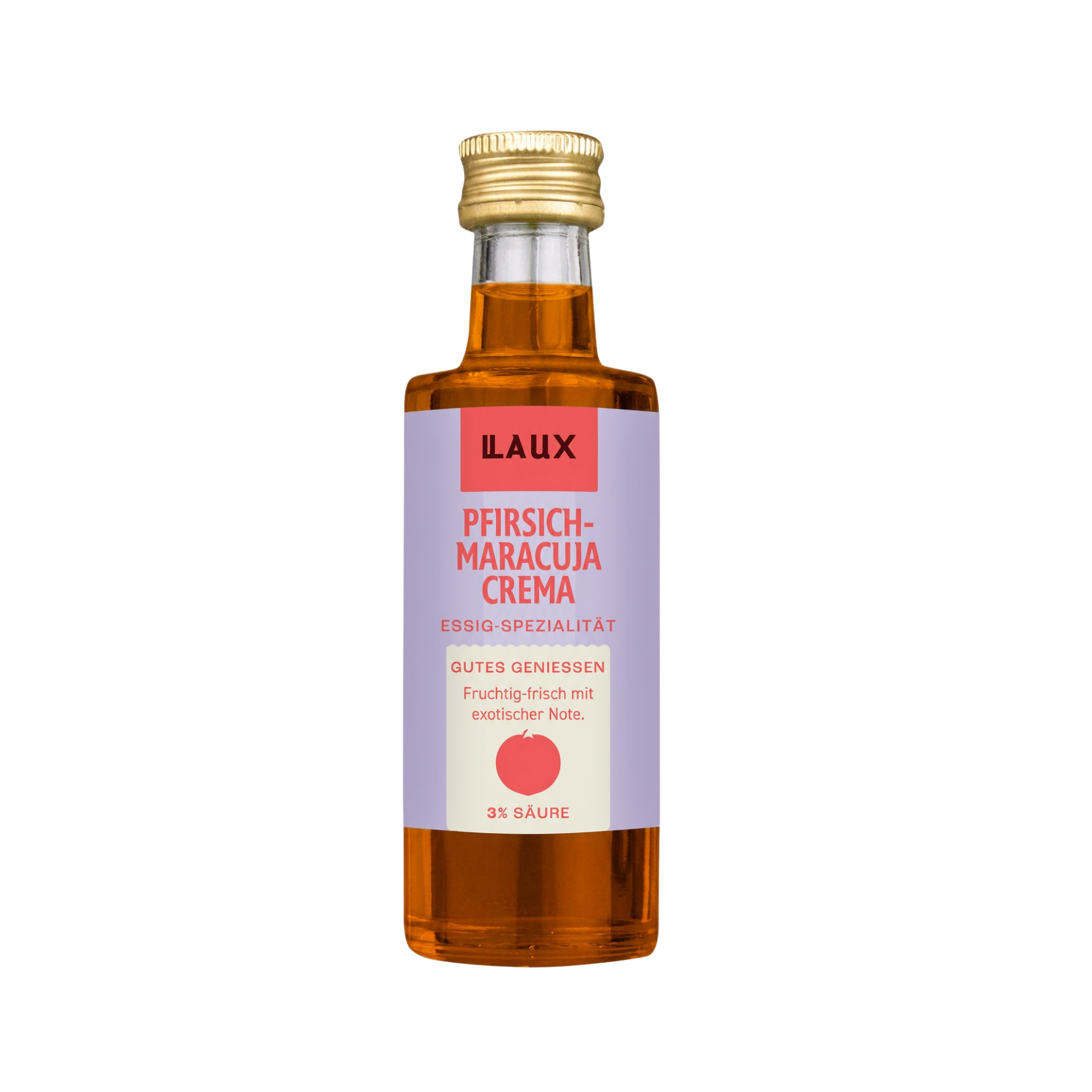 Pfirsich-Maracuja Crema - ohne Zuckerzusatz - 40 ml Flasche