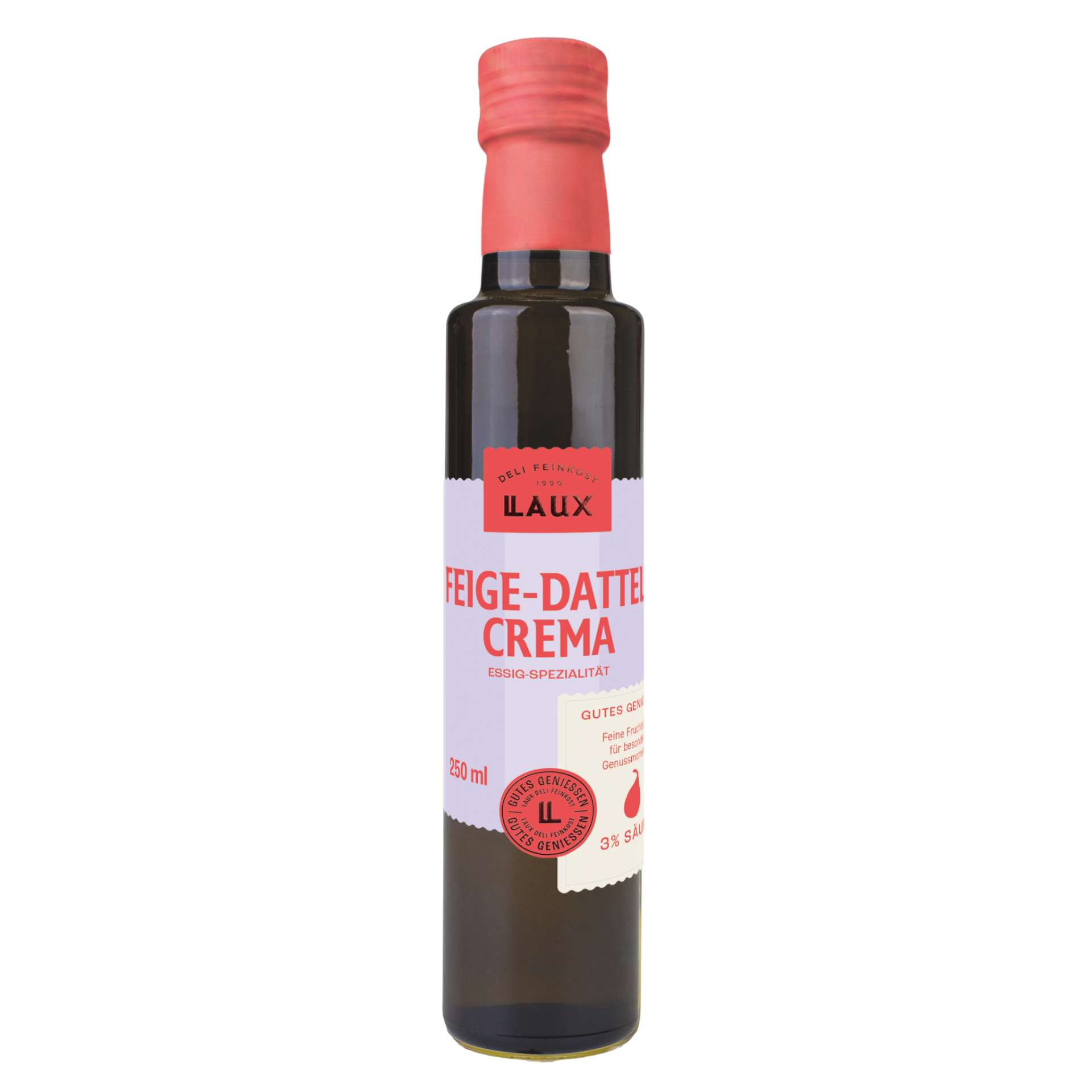 Feige-Dattel Crema - Weinessig-Spezialität  - 250 ml Flasche - 3 % Säure
