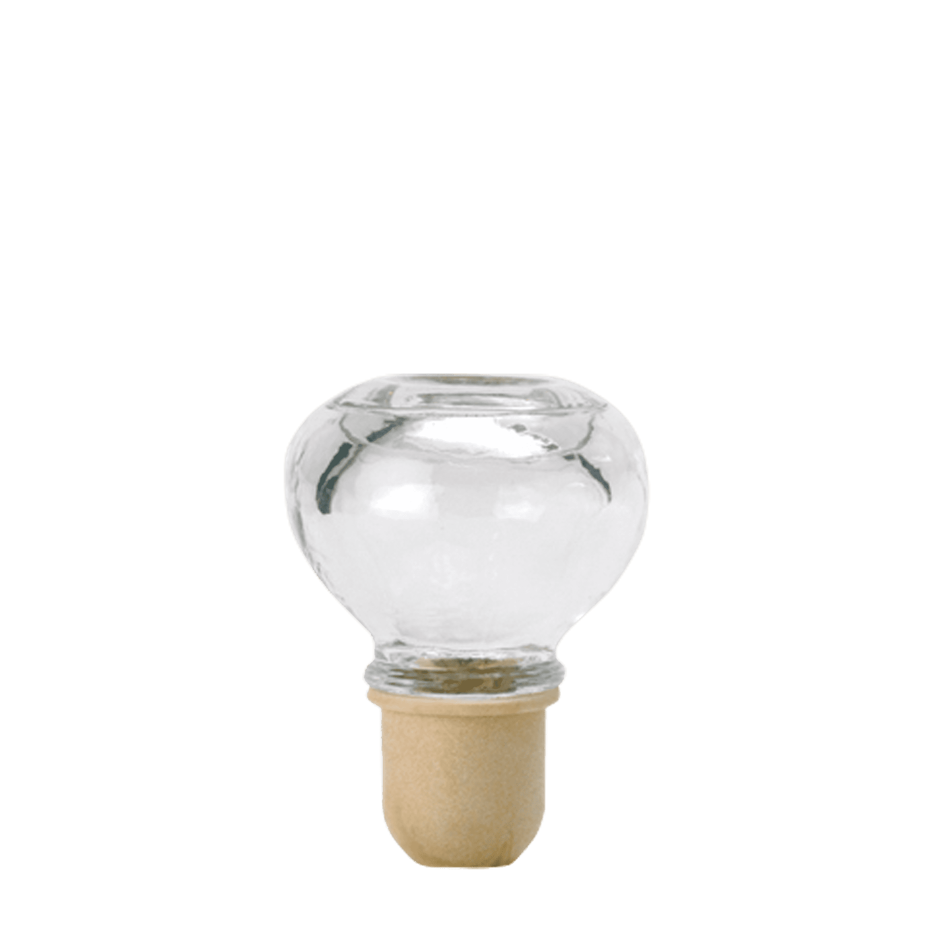 Glaskugel-Kork 19 mm Duca Klar PE-Stopfen Glaskugel-Kork 19 mm Duca Klar PE-Stopfen