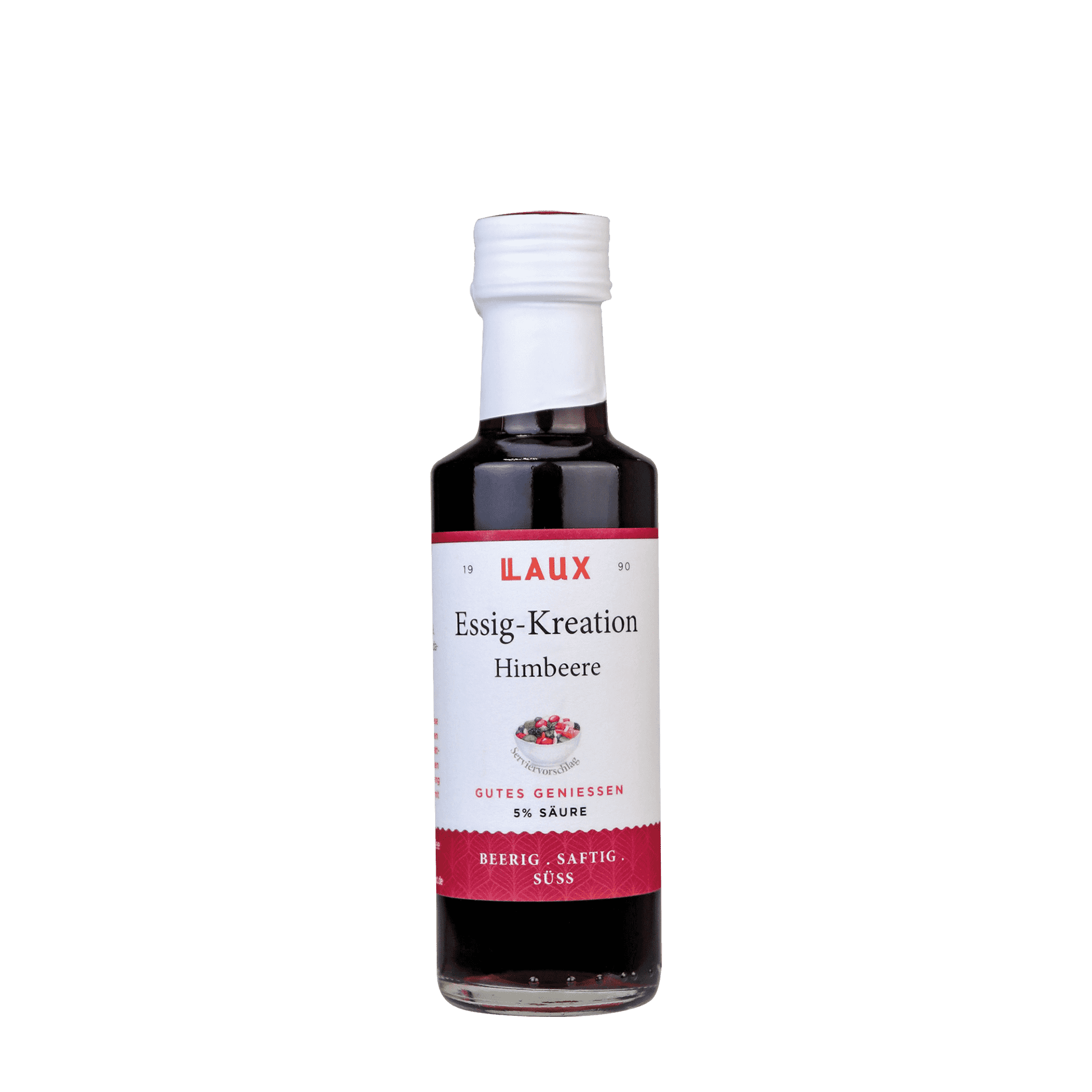 Himbeere Essig-Kreation - 100 ml Flasche - 5 % Säure