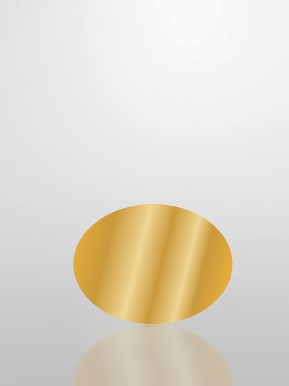Selbstklebe-Etikett gold - neutral - Selbstklebe-Etikett gold - neutral -