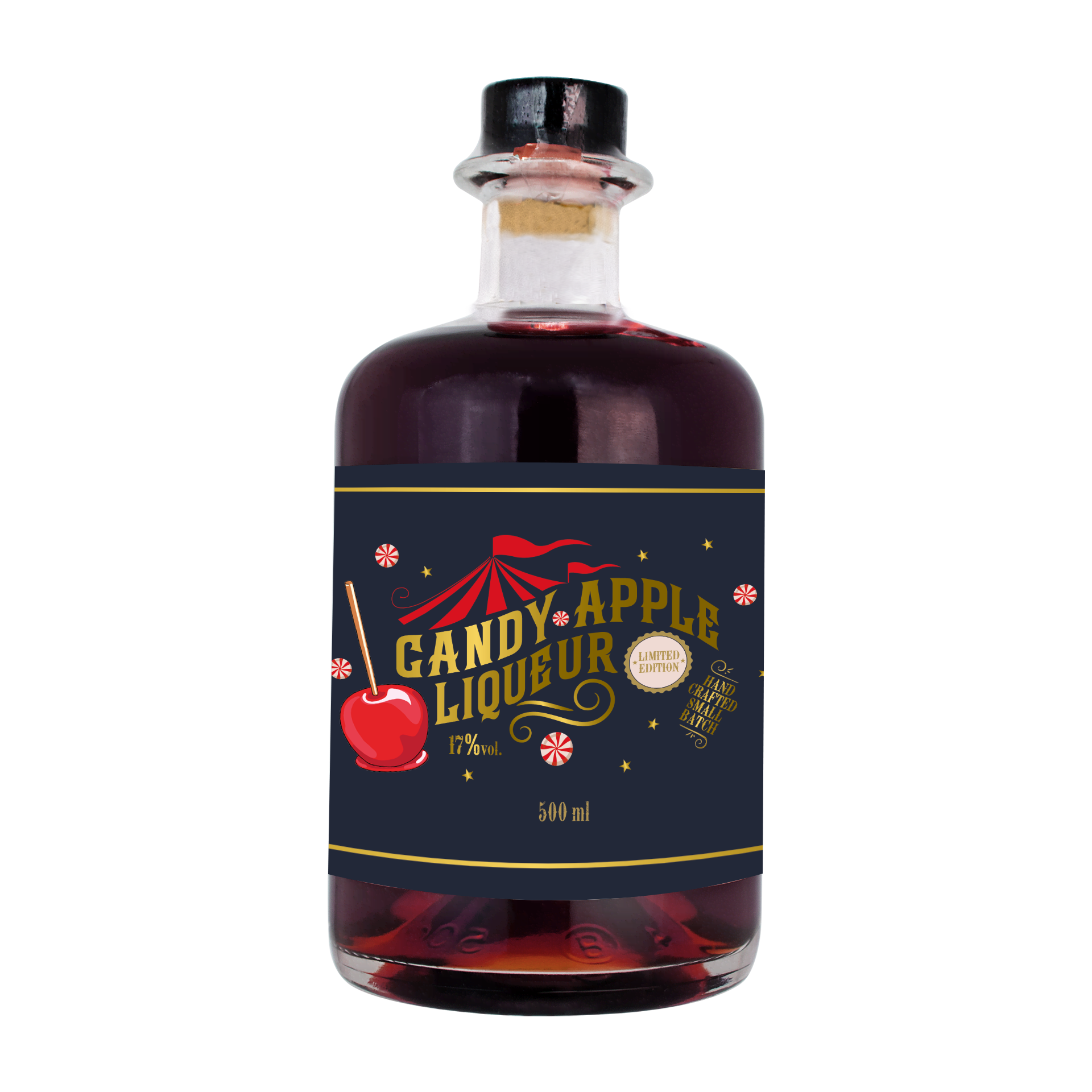 Candy Apple Liqueur - 17% Vol. - 500ml Flasche - kandierter Apfel Likör