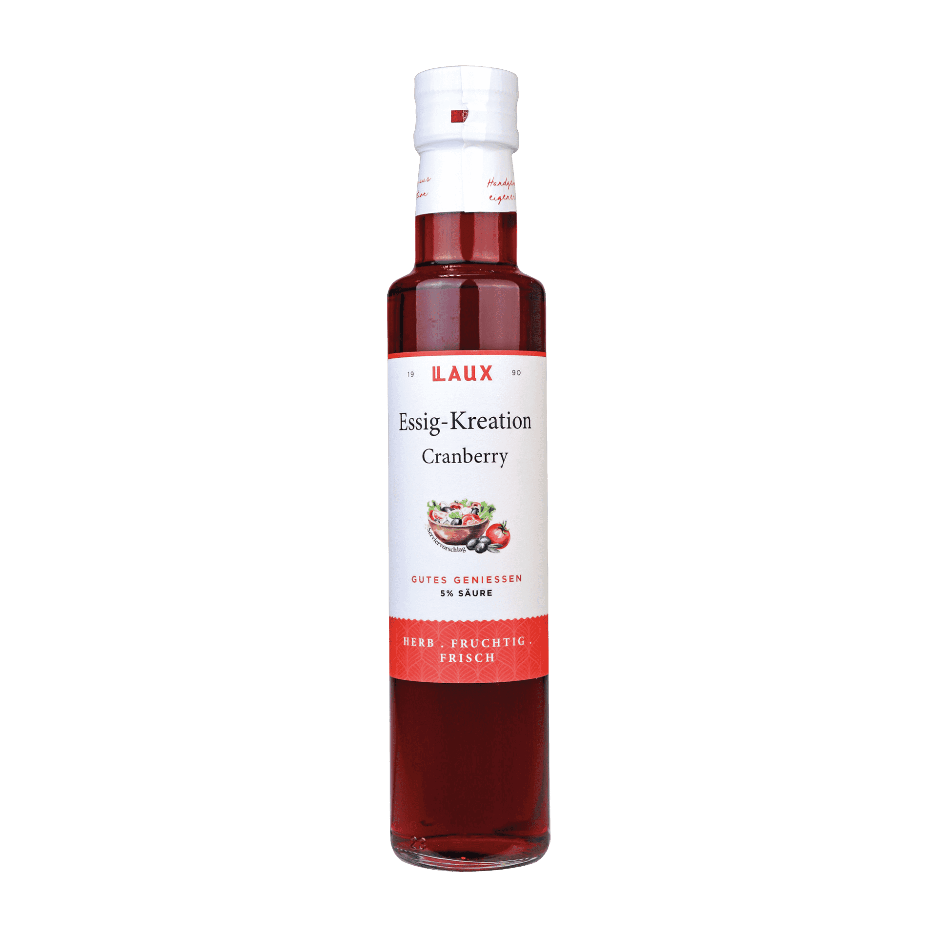 Cranberry Essig-Kreation - 250 ml Flasche - 5 % Säure