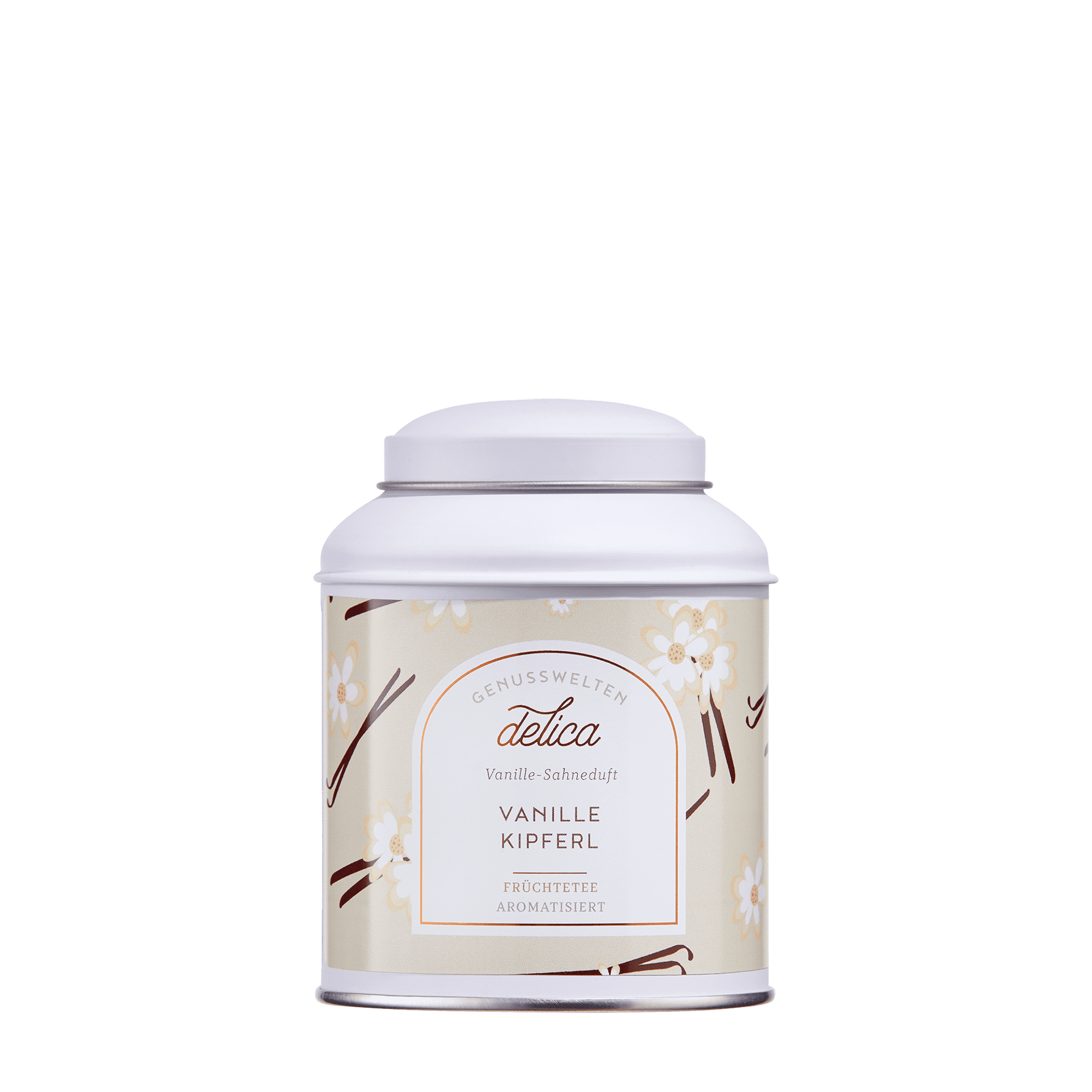 Vanillekipferl Tee - Früchtetee mit Vanille & Sahne - Dose Vanillekipferl Tee in Teedose