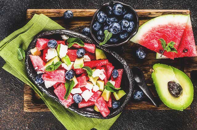 Wassermelone Feta Salat