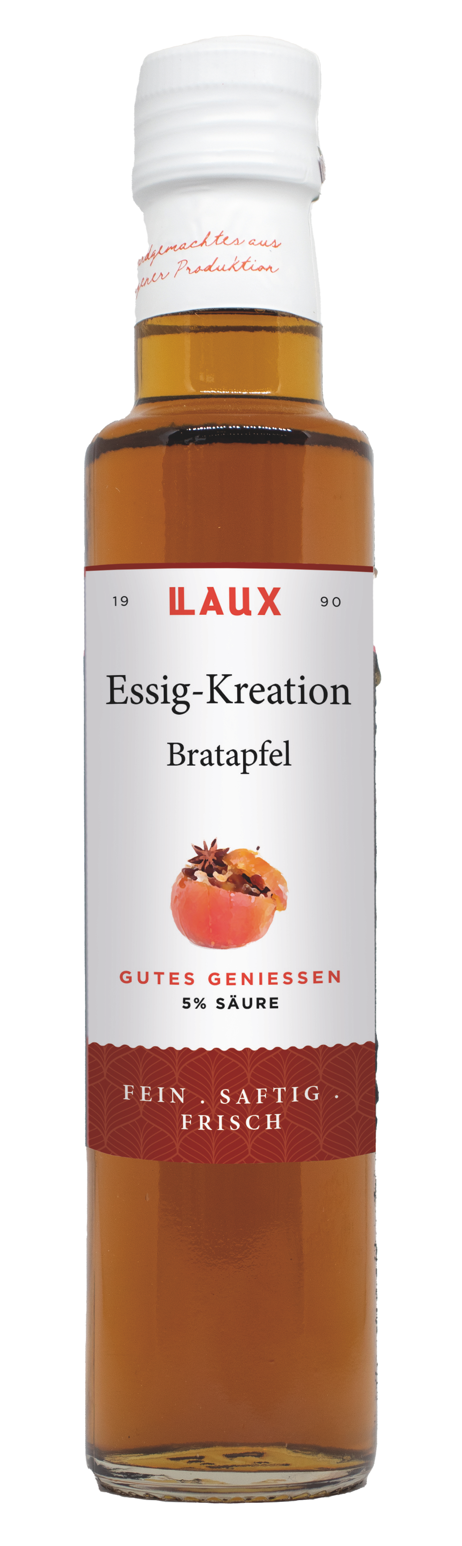 Essig Kreation Bratapfel 5% Säure - 250 ml Flasche Essig Kreation Bratapfel 5% Säure - 250 ml Flasche