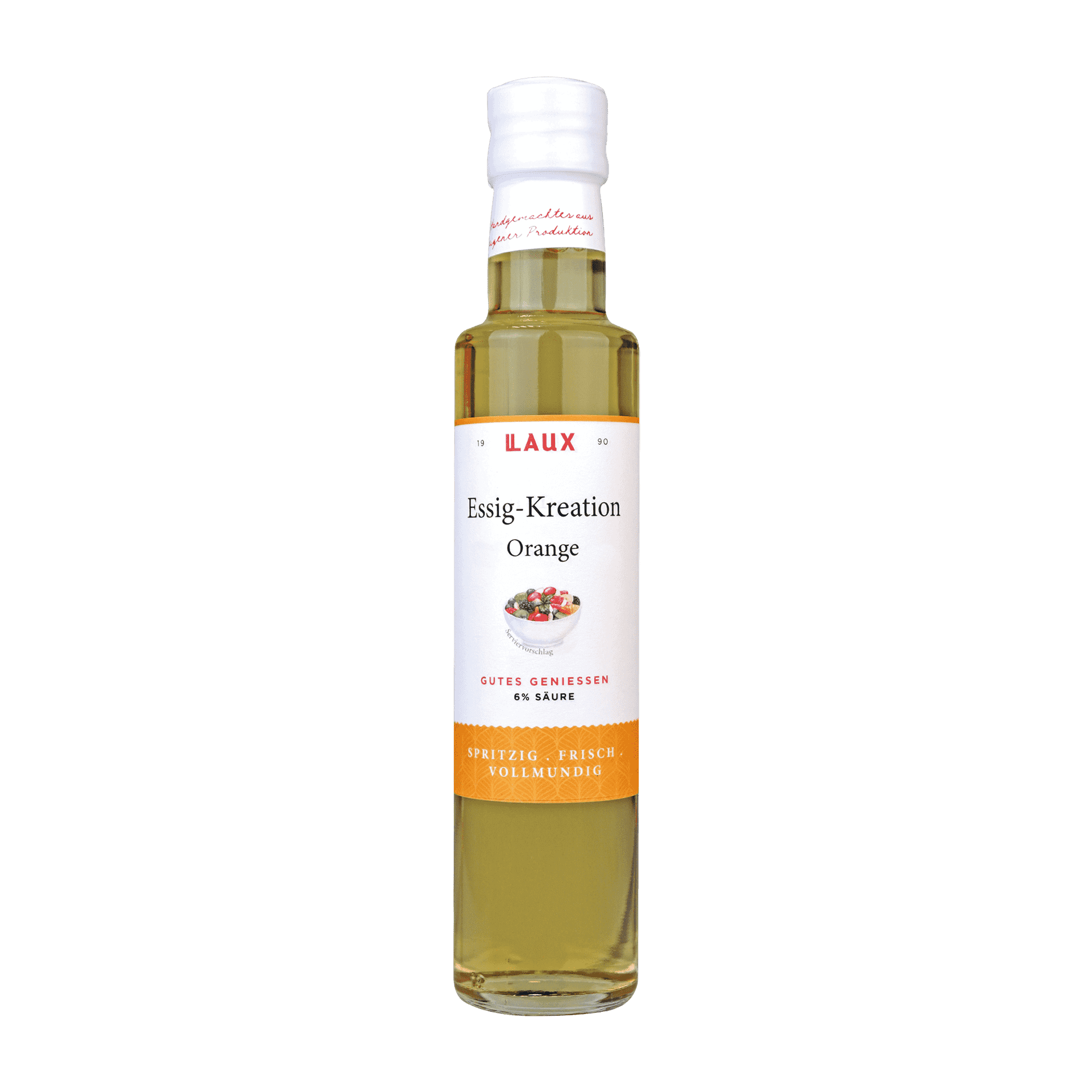 Orange Essig-Kreation - 250 ml Flasche - 6 % Säure
