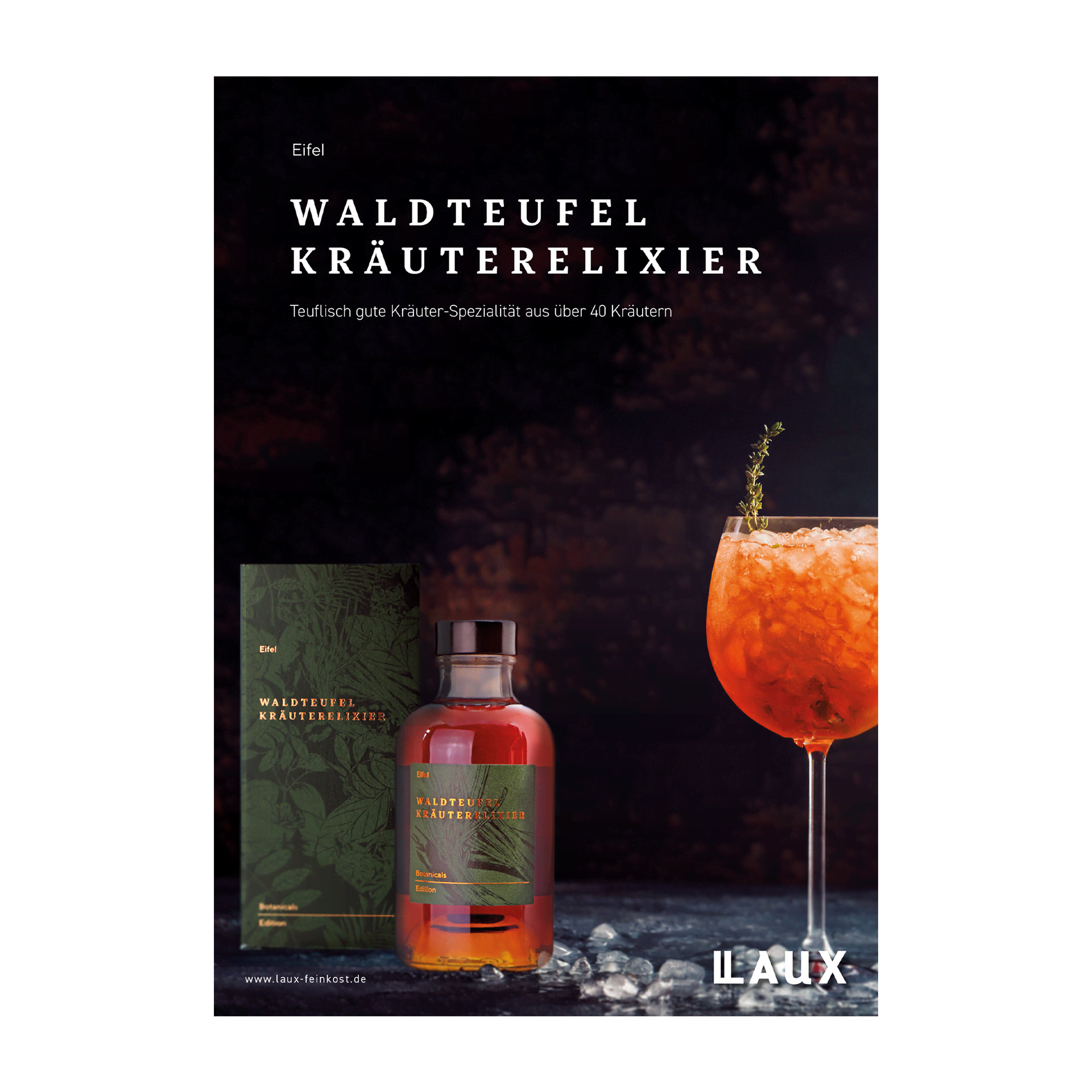 Waldteufel Kräuterelixier Plakat DIN A4 Waldteufel Kräuterelixier Plakat DIN A4
