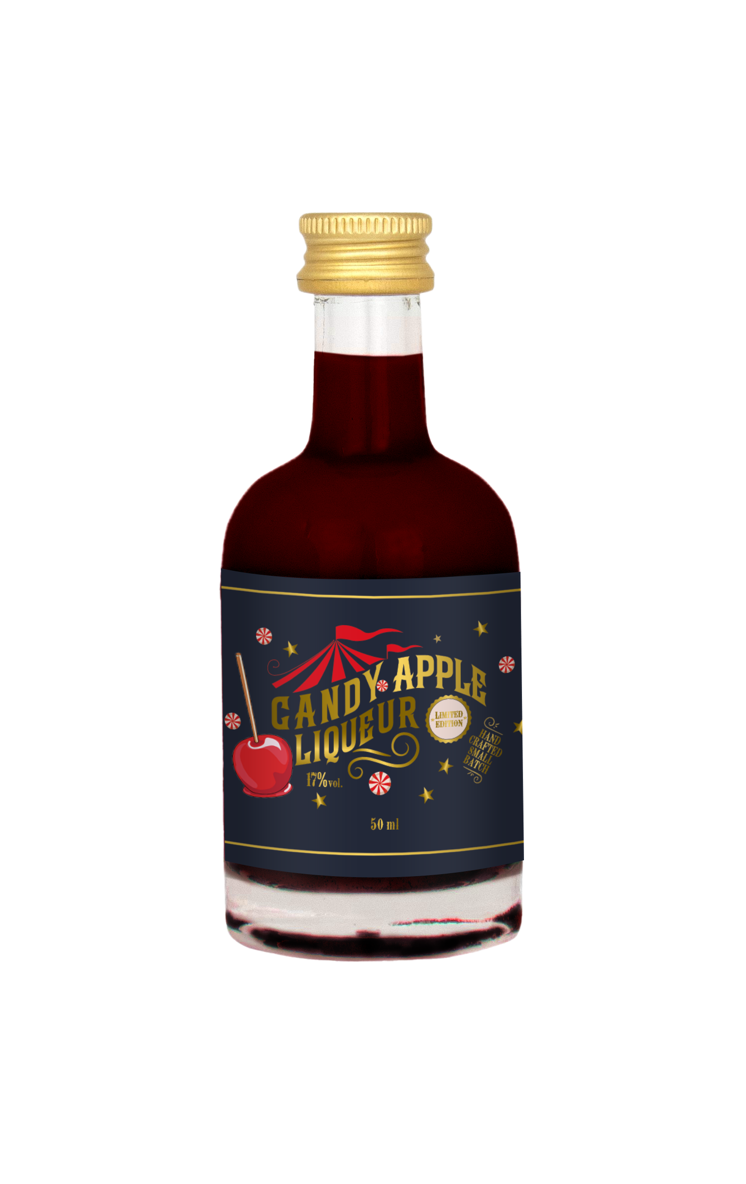 Candy Apple Liqueur - 50 ml Flasche - kandierter Apfel Likör