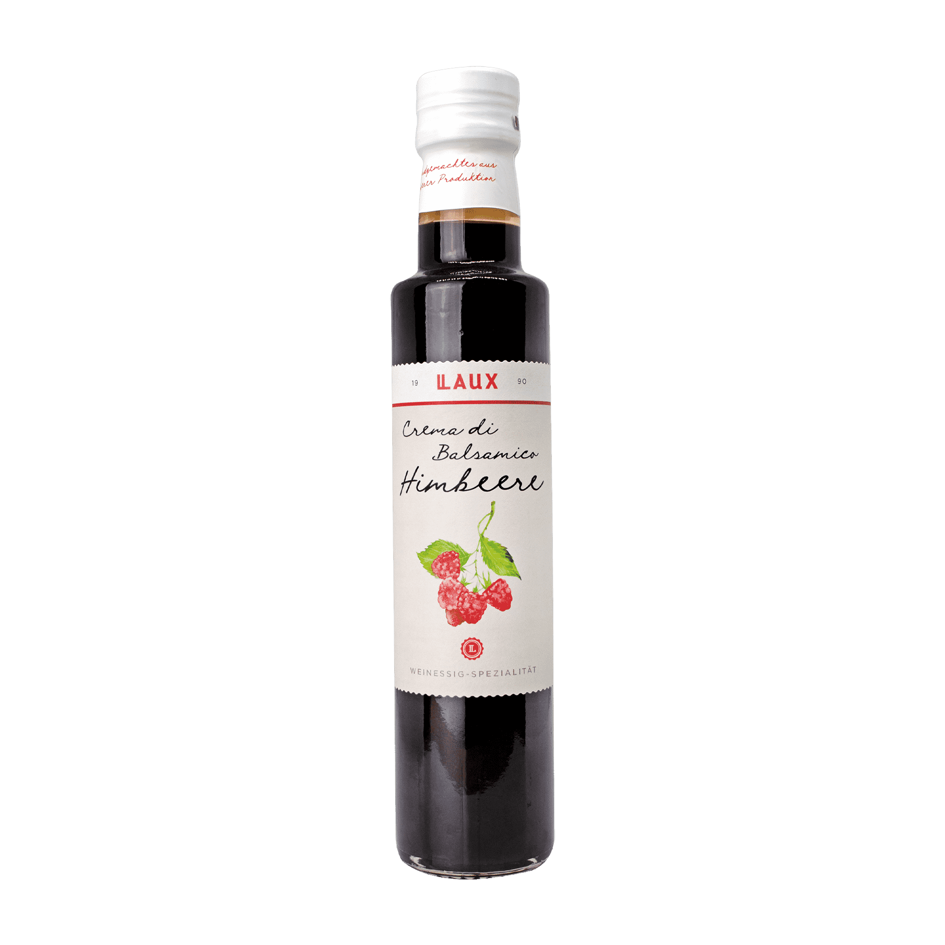 Crema di Balsamico Himbeere - Weinessig-Spezialiät - 250 ml Flasche - 2,5 % Säure