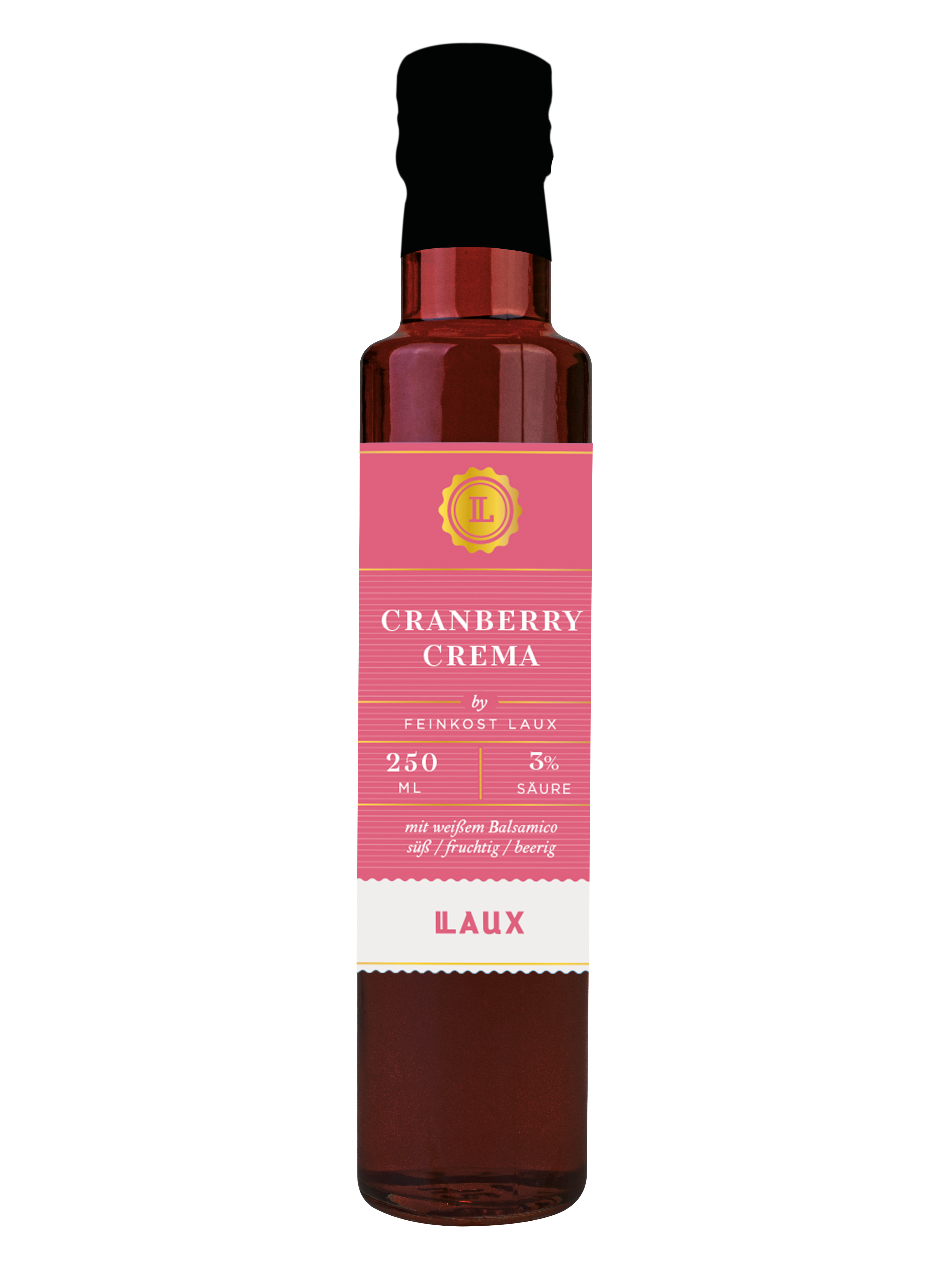Cranberry Crema 3,5% Säure - Essigzubereitung - 250ml Flasche