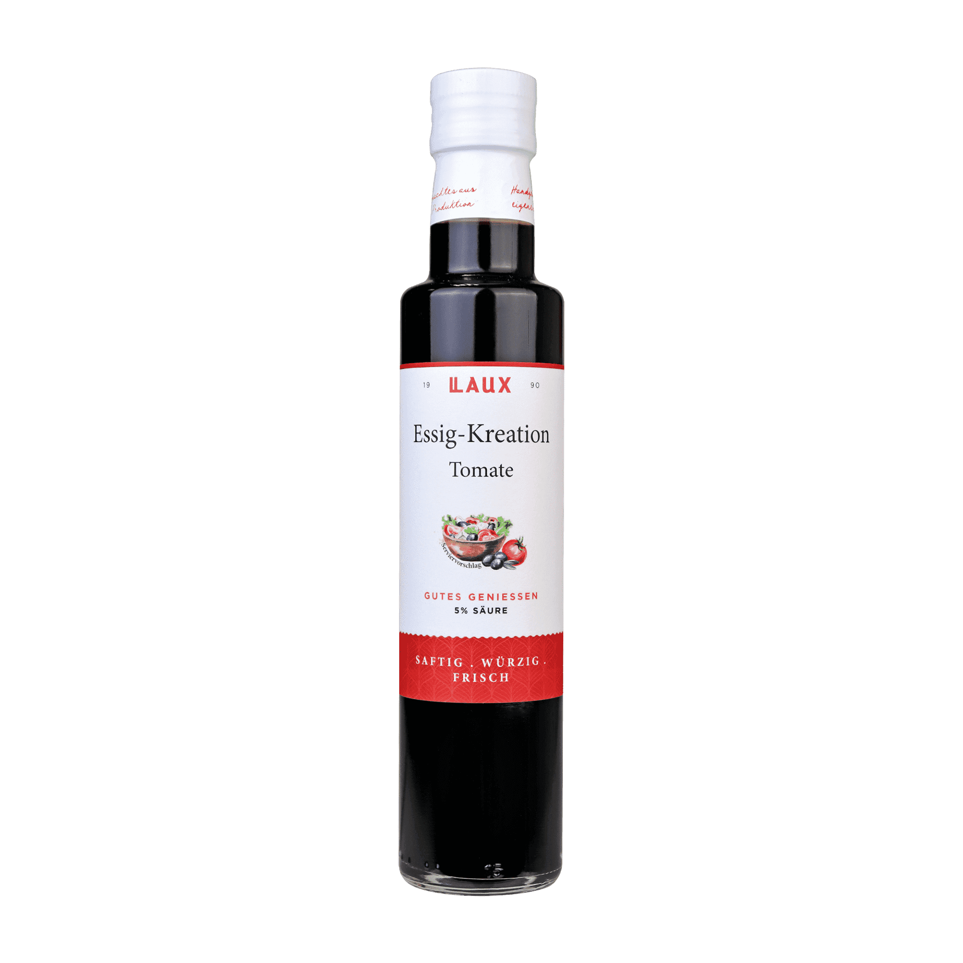 Tomaten Essig-Kreation - 250 ml Flasche - 5 % Säure