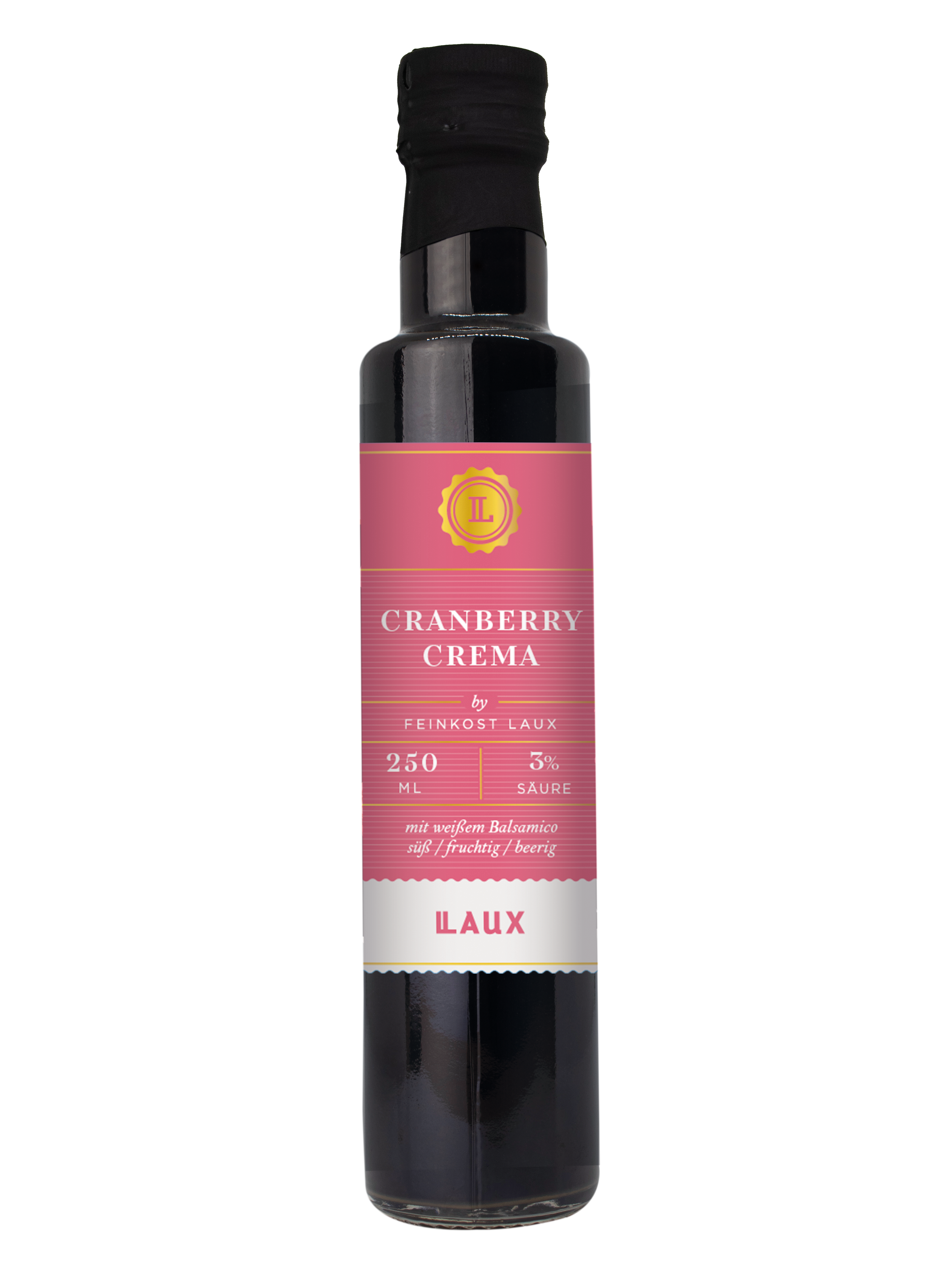 Cranberry Crema 3,5% Säure - Essigzubereitung - 250ml Flasche
