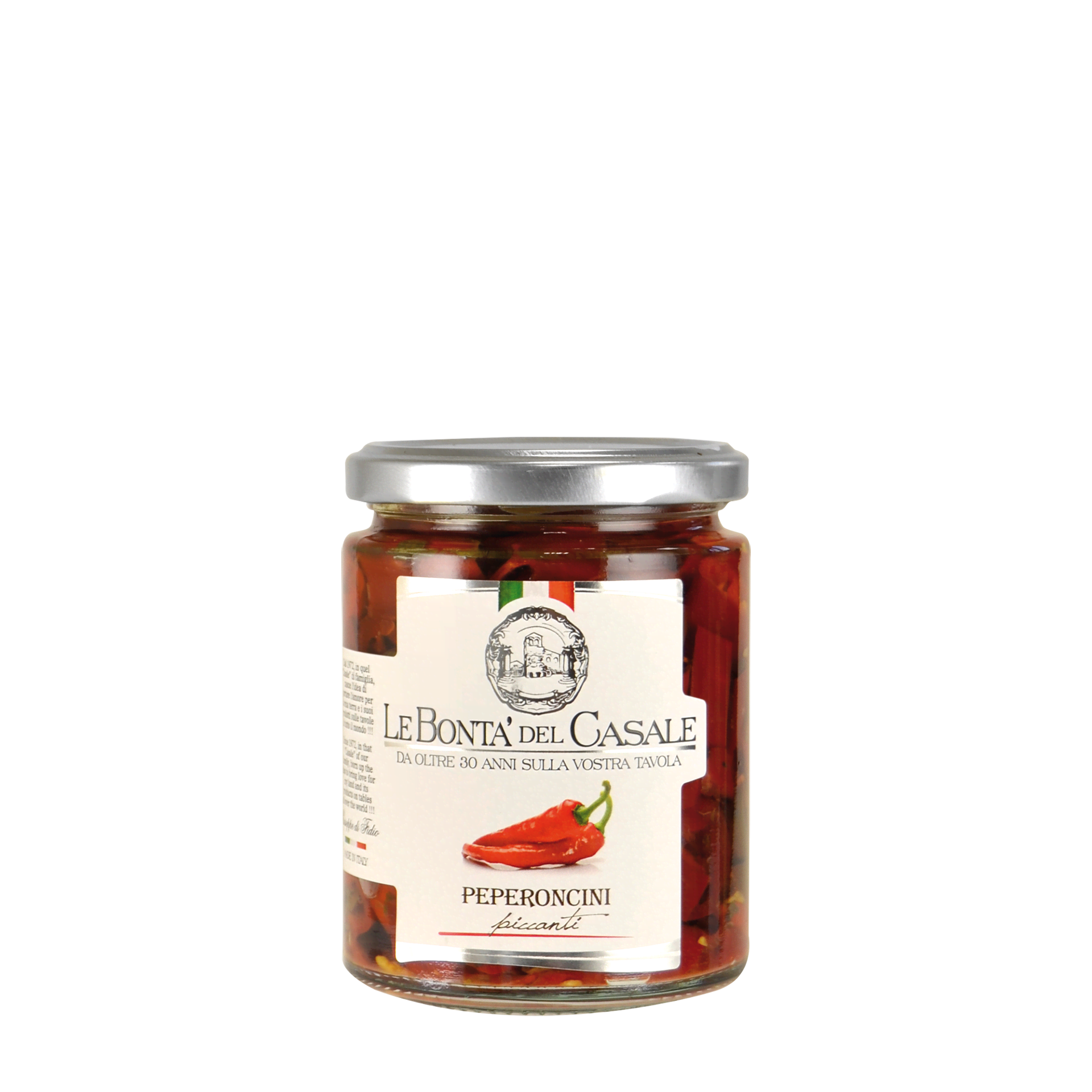 Peperoncini Piccanti Tagliati - scharfe Paprika in Öl Peperoncini Piccanti Tagliati - scharfe Paprika in Öl