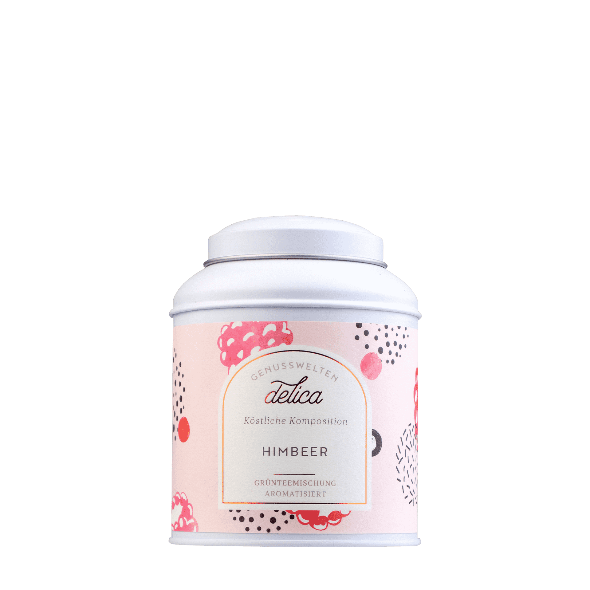 Himbeer Tee - Grüner Tee mit Rhabarber & Himbeere - Dose Himbeer Tee - Grüner Tee mit Rhabarber & Himbeere - Dose