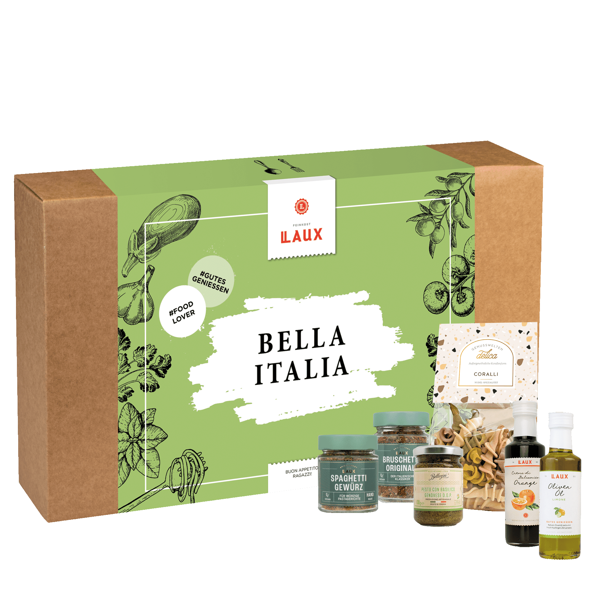 Bella Italia Geschenkset - Italienische Feinkost-Spezialitäten Bella Italia Geschenkset - Italienische Feinkost-Spezialitäten