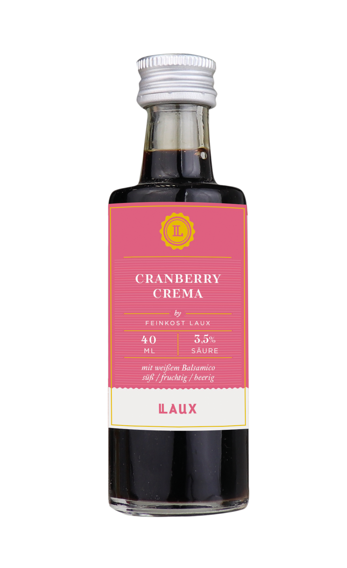 Cranberry Crema 3,5% Säure - Essigzubereitung - 40ml Flasche
