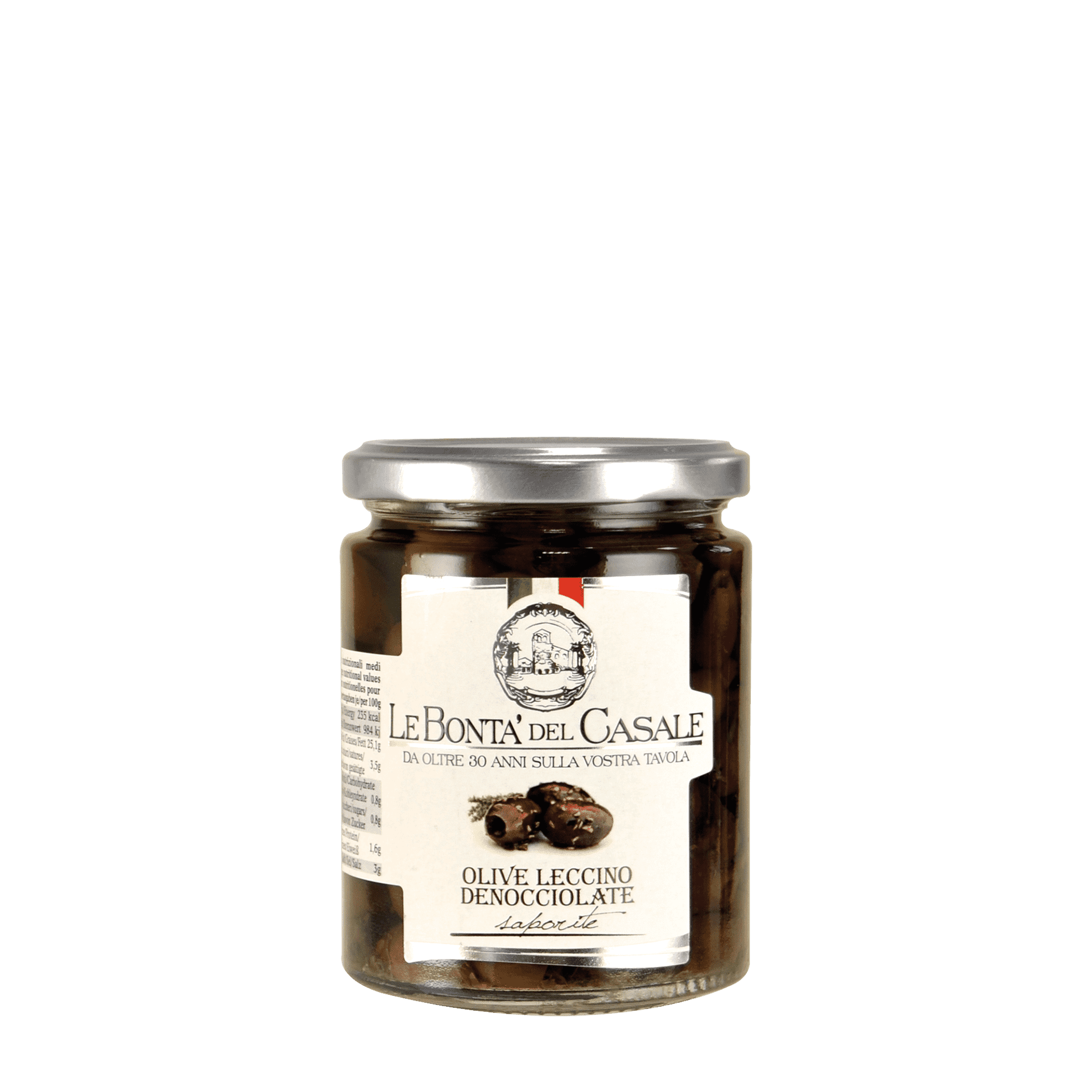 Leccino Olive - dunkle Oliven ohne Stein Leccino Olive - dunkle Oliven ohne Stein