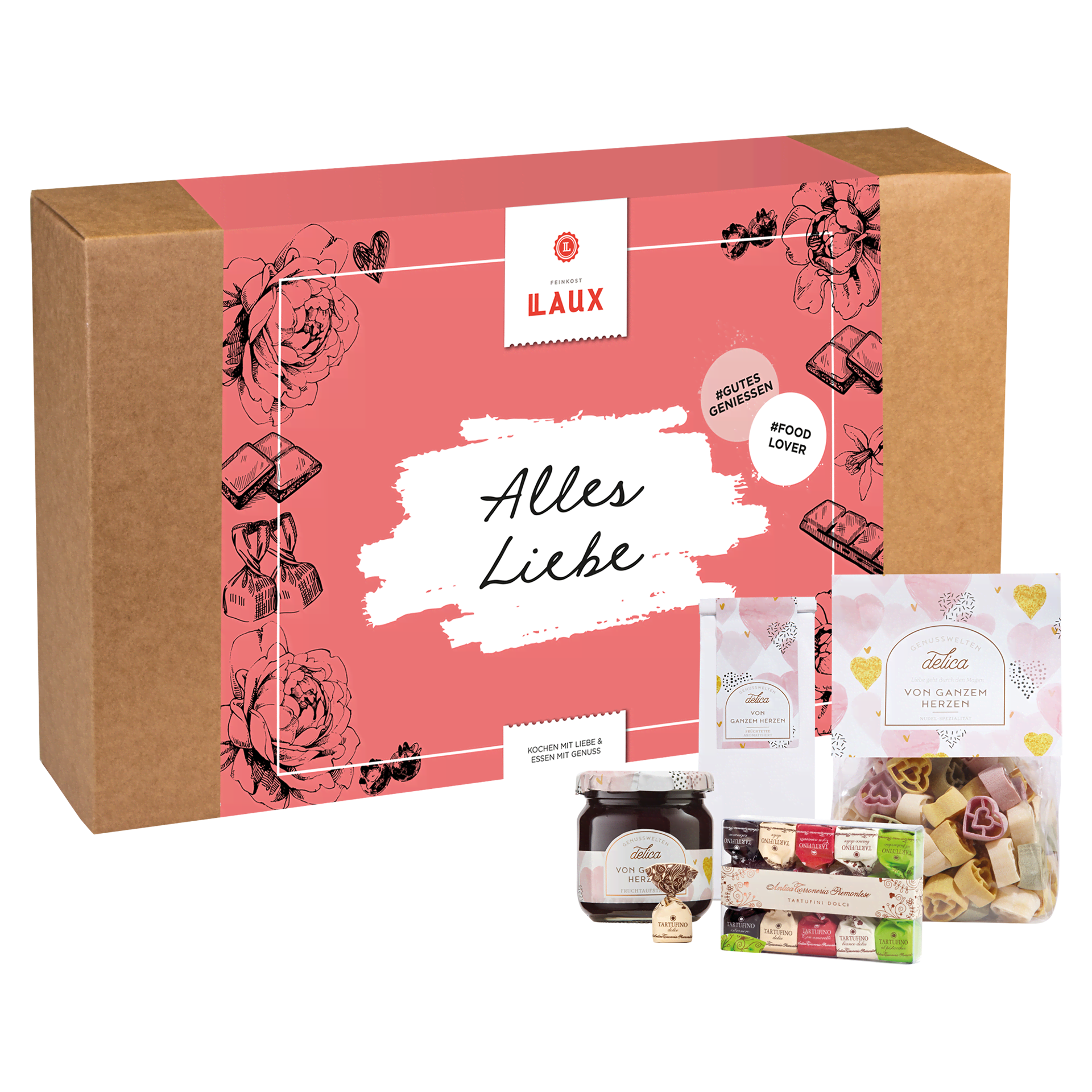 Alles Liebe Geschenkset - Köstlichkeiten von Herzen Alles Liebe Geschenkset - Köstlichkeiten von Herzen