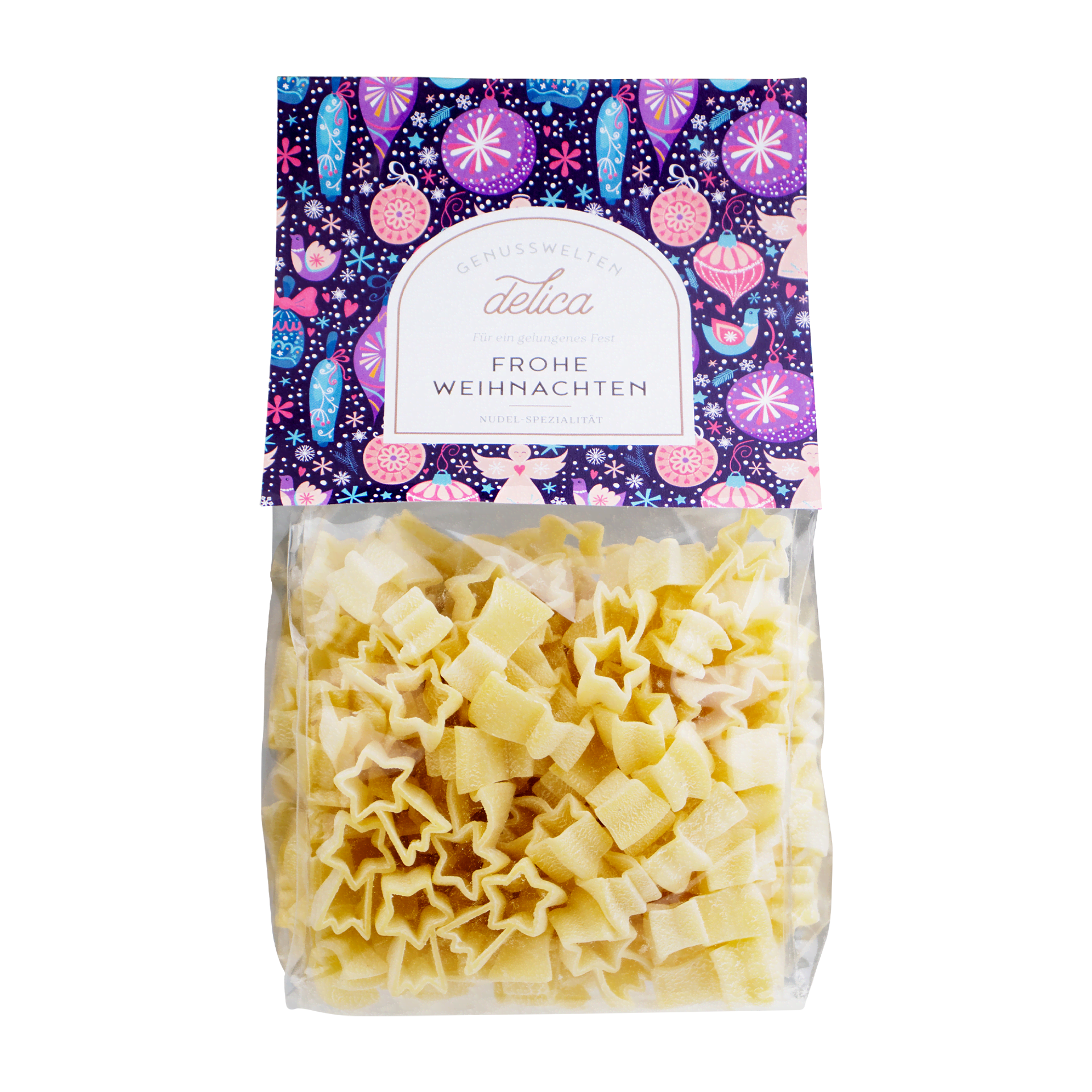 Frohe Weihnachten - Pasta in Sternform Frohe Weihnachten - Pasta in Sternform