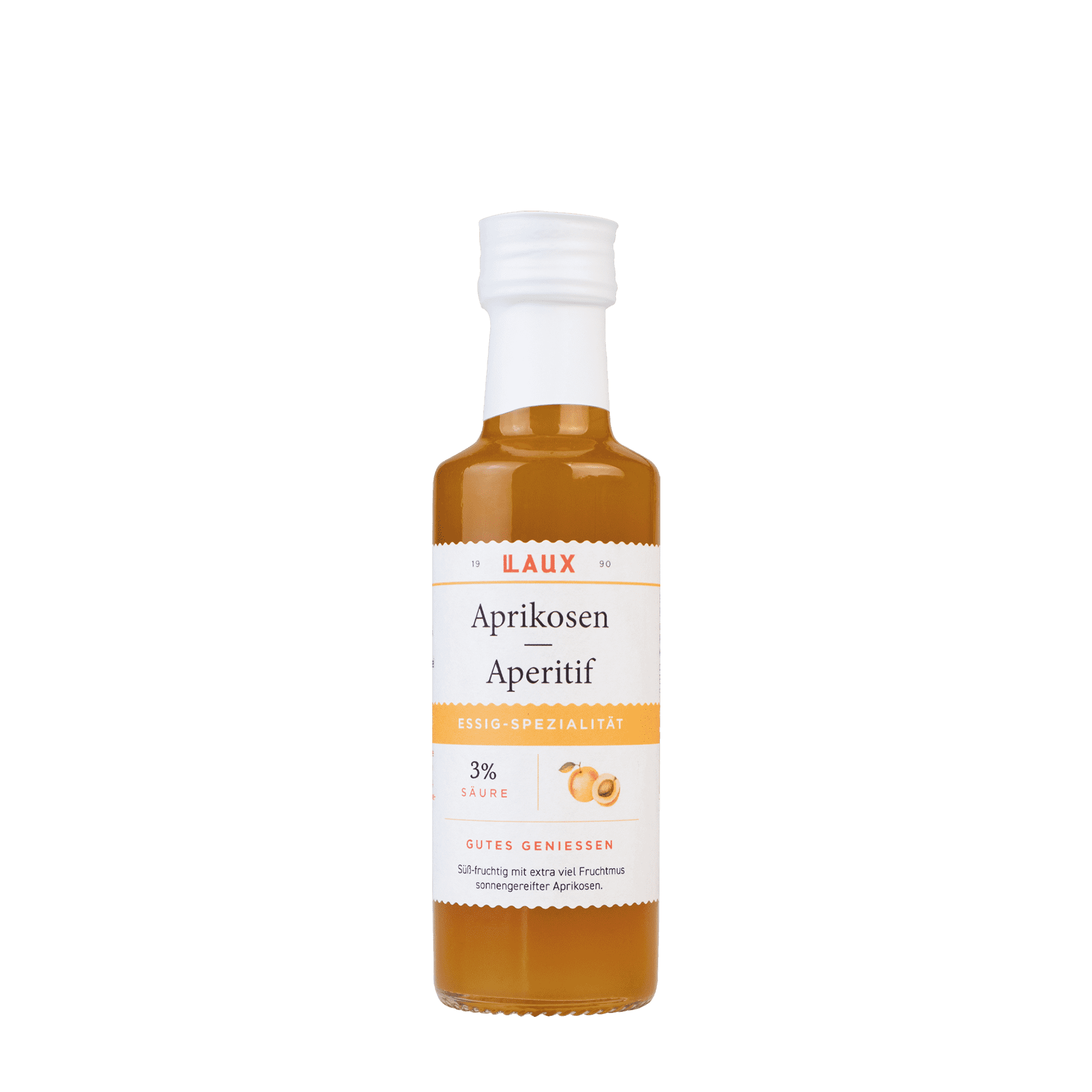 Aprikosen Aperitif  - 100 ml Flasche - 3 % Säure Aprikosen Aperitif  - 100 ml Flasche - 3 % Säure