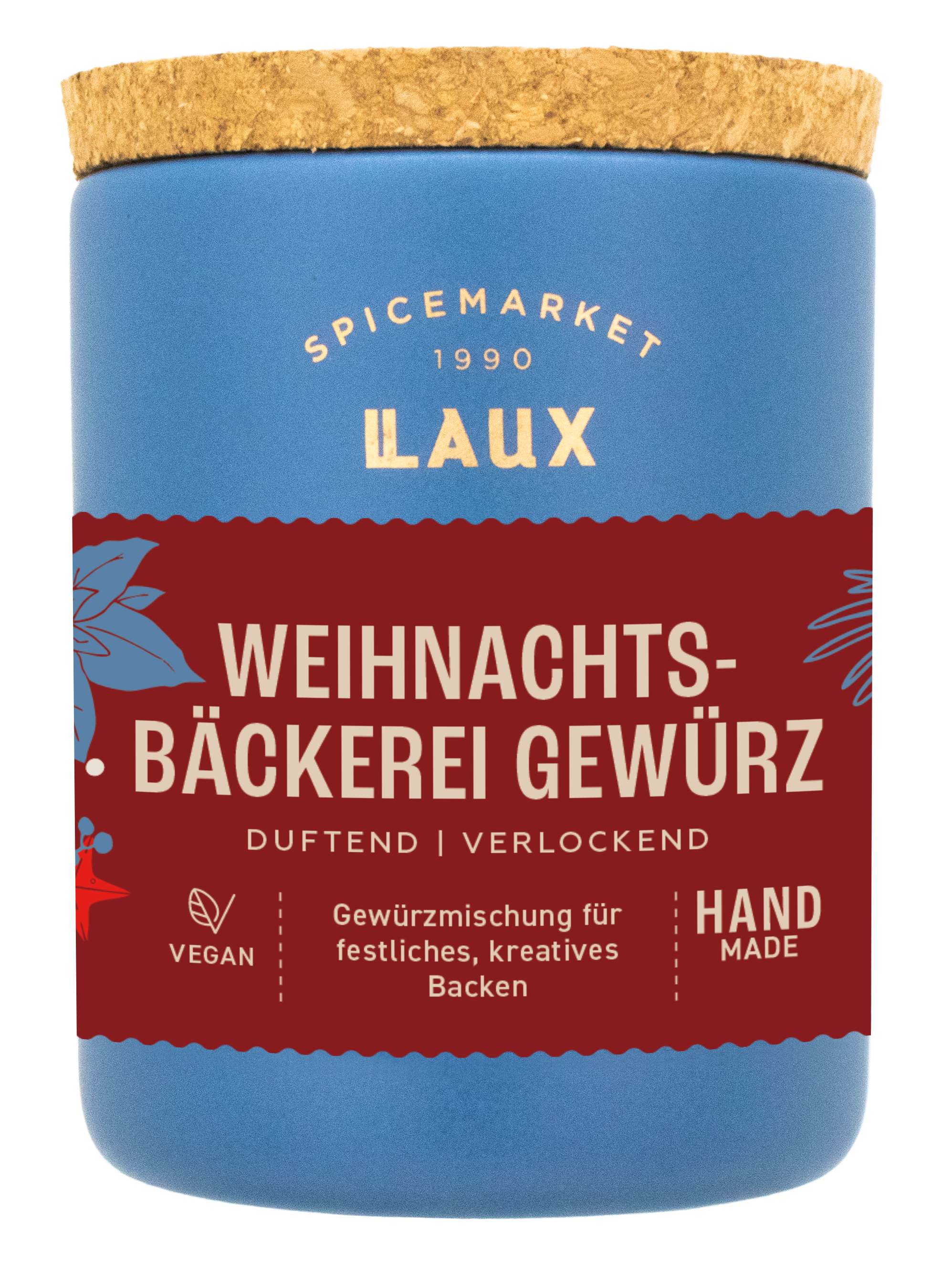 Weihnachtsbäckerei Gewürzmischung  - 60g - im schicken Keramiktopf 