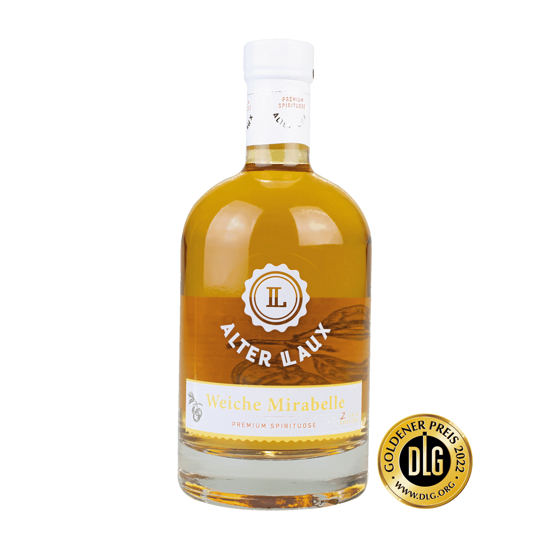 Alter LAUX Weiche Mirabelle Mirabellenlikör in Flasche