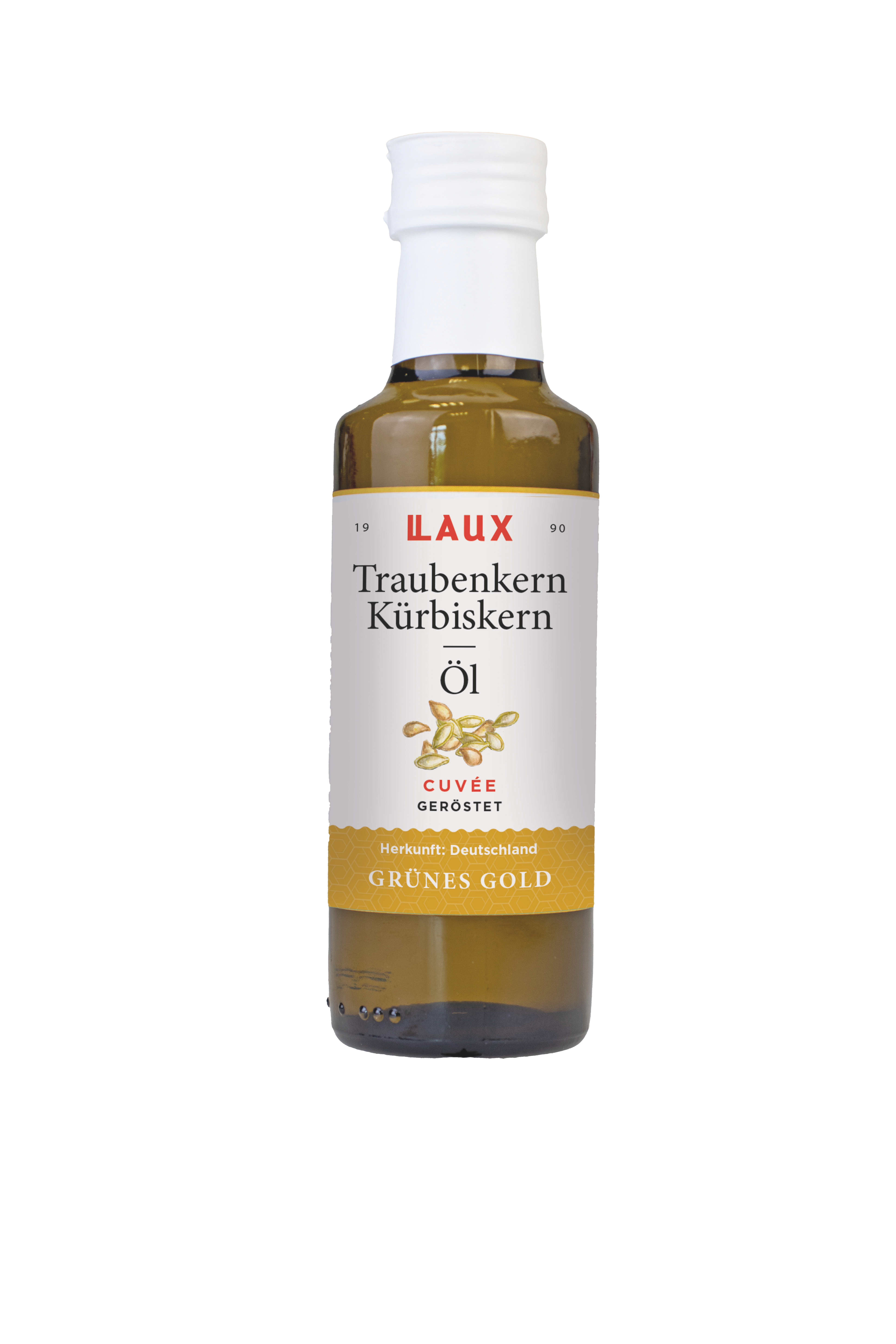 Cuveé Traubenkernöl mit Kürbiskernöl - 100ml Flasche Cuveé Traubenkernöl mit Kürbiskernöl - 100ml Flasche