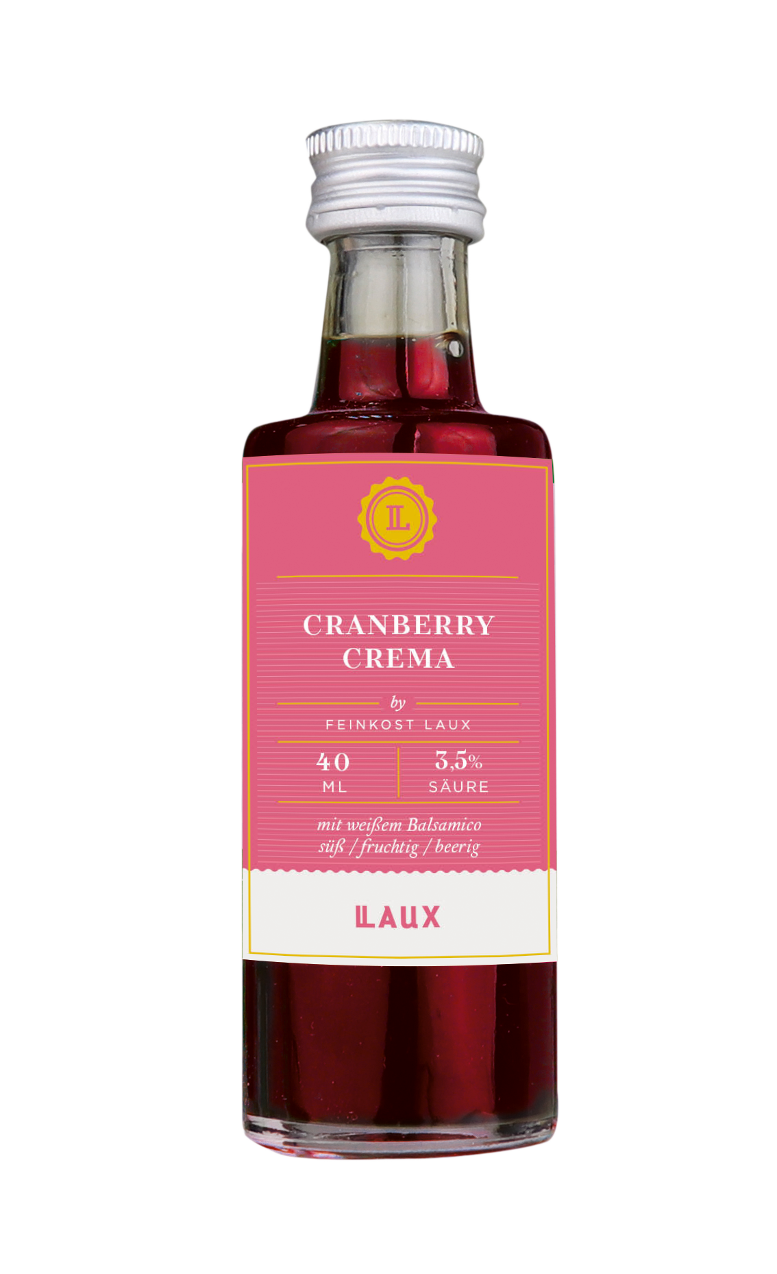 Cranberry Crema 3,5% Säure - Essigzubereitung - 40ml Flasche