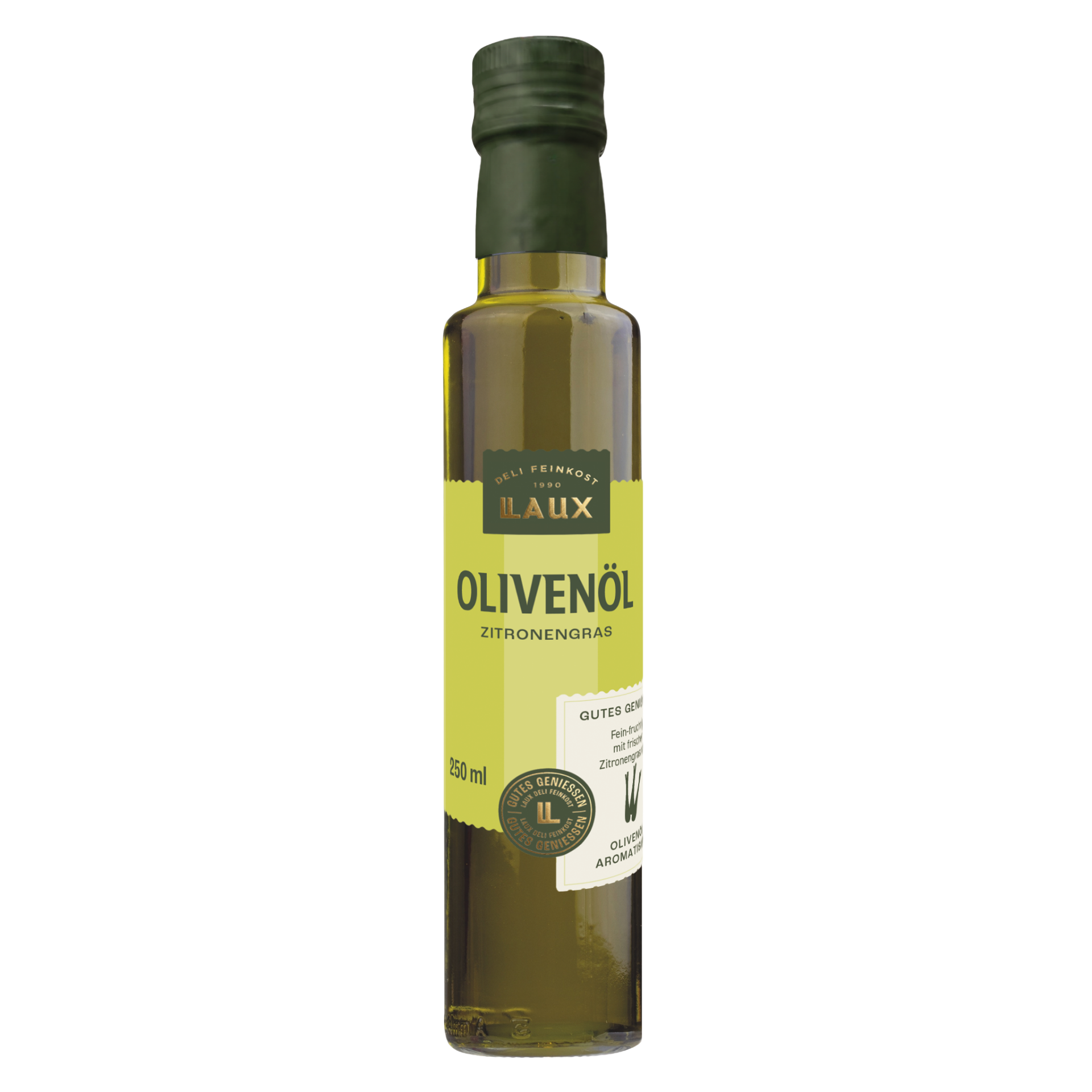 Olivenöl mit Zitronengras - 250 ml Flasche
