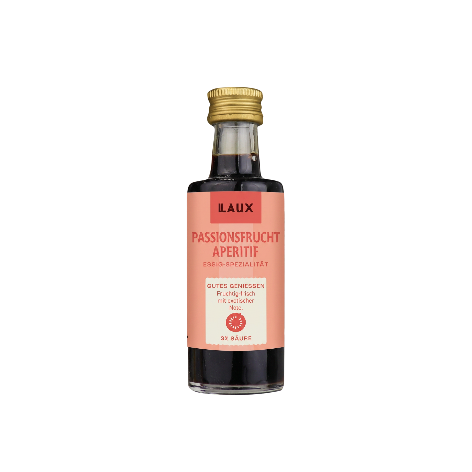Passionsfrucht Aperitif - ohne Zuckerzusatz - 40 ml Flasche - 3 % Säure