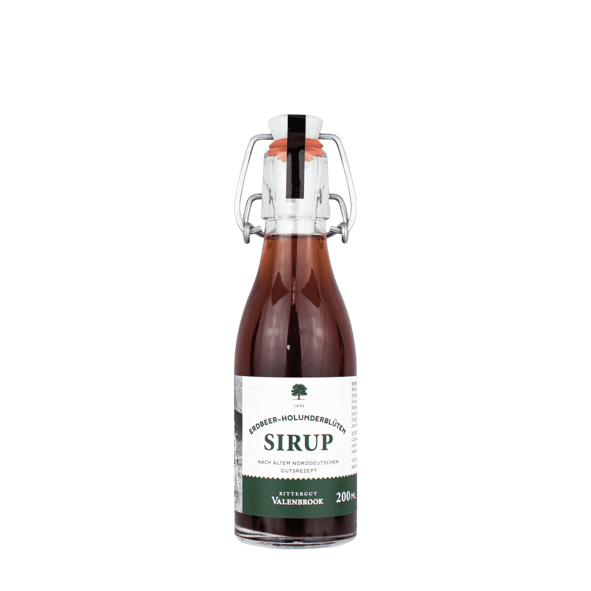Erdbeer-Holunderblüten Sirup - 200 ml Flasche Erdbeer-Holunderblüten Sirup - 200 ml Flasche