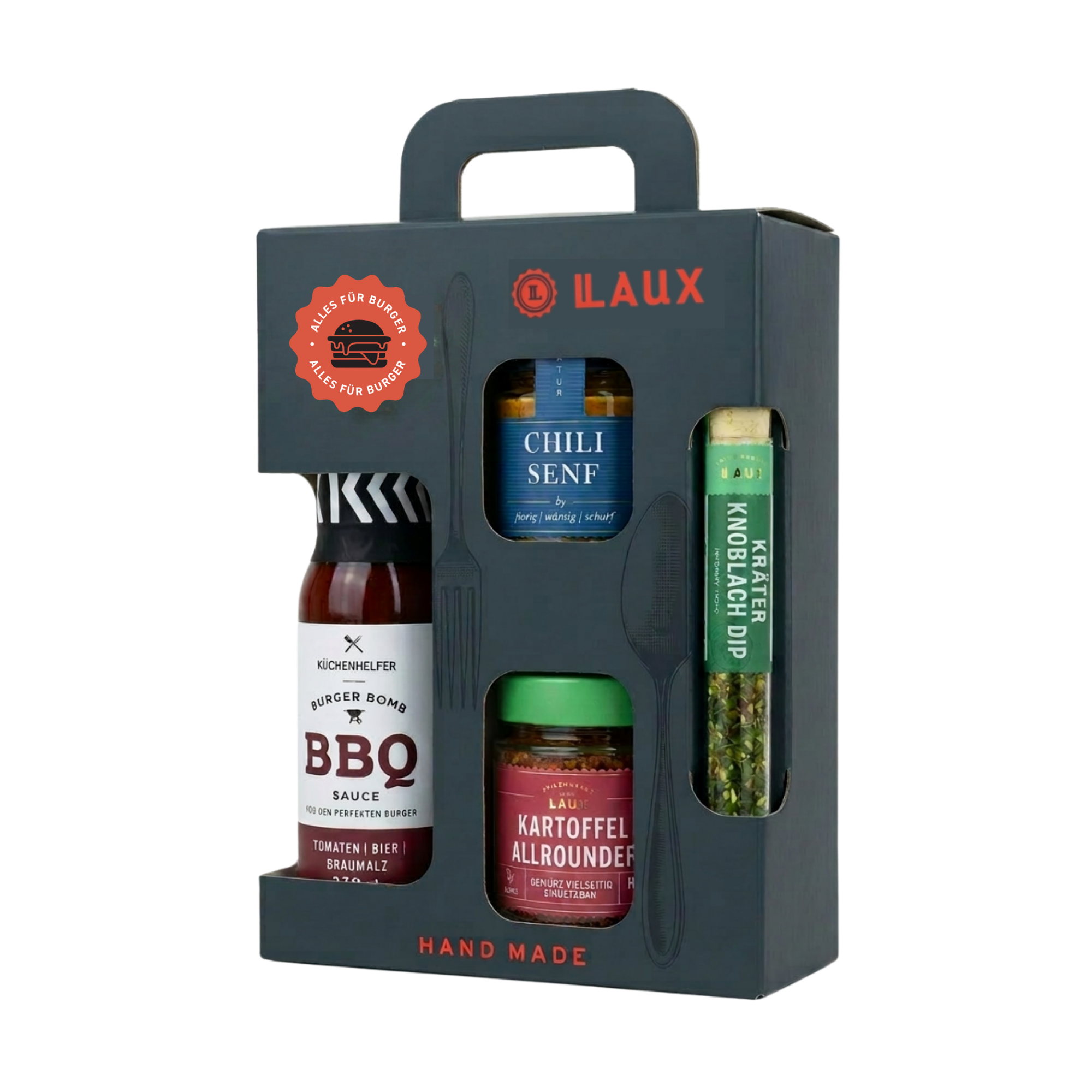 Burger Set - "ALLES FÜR BURGER" - Geschenkset