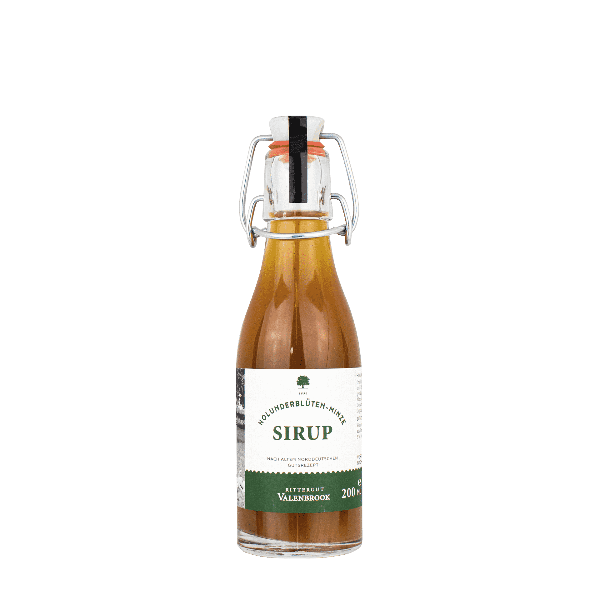 Holunderblüten-Minze Sirup - 200 ml Flasche Holunderblüten-Minze Sirup - 200 ml Flasche