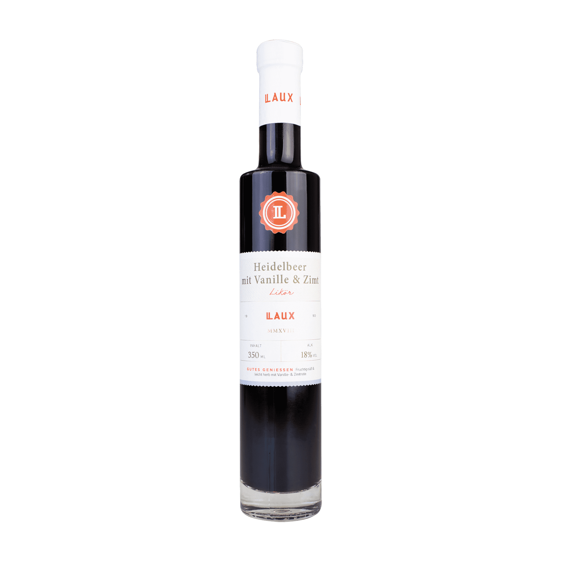 Heidelbeer-Likör mit Vanille & Zimt - 350 ml Flasche Heidelbeer-Likör mit Vanille & Zimt - 350 ml Flasche